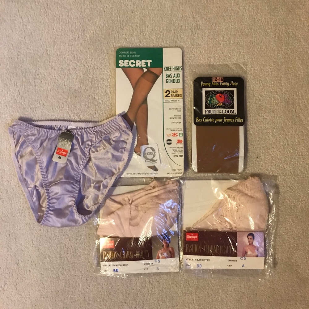 Bras, undies, and stockings